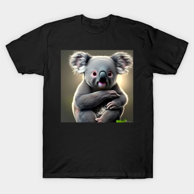 Cute Baby Koala Sitting T-Shirt by TshirtLABS